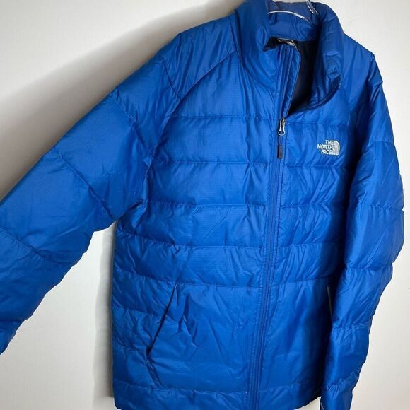 The North Face Jacket Mens Large L Blue Crimptastic 550 Down Hybrid Stretch Warm - Picture 2 of 9